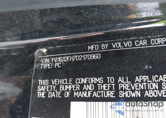 YV1612FH7D2170960: 40056252