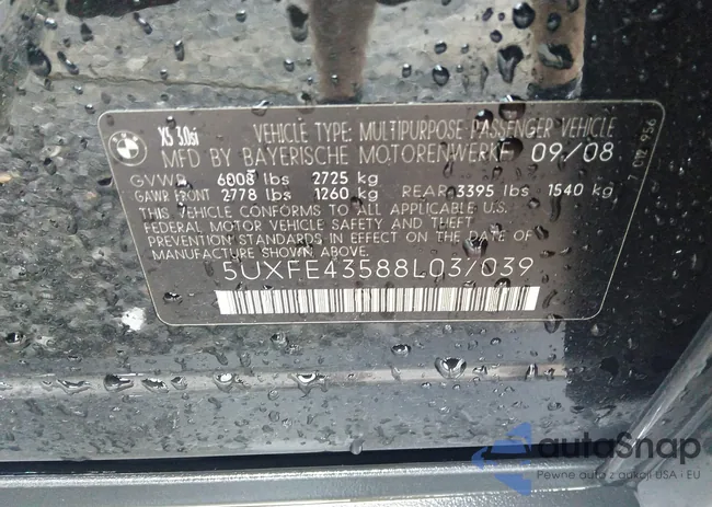 5UXFE43588L037039: 40056314
