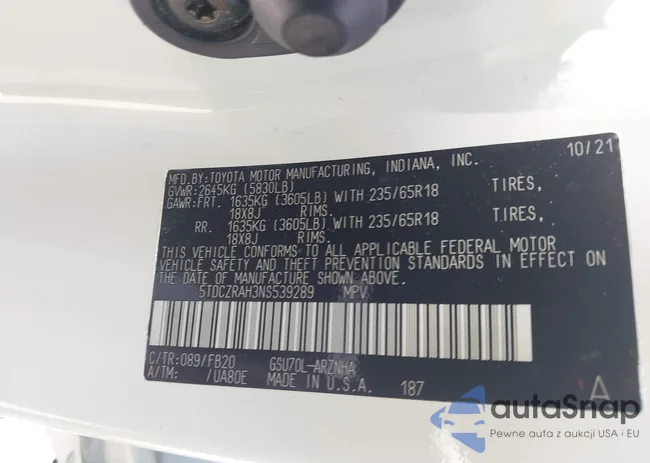 5TDCZRAH3NS539289: 40056318