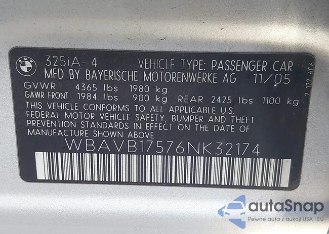 WBAVB17576NK32174: 40056402