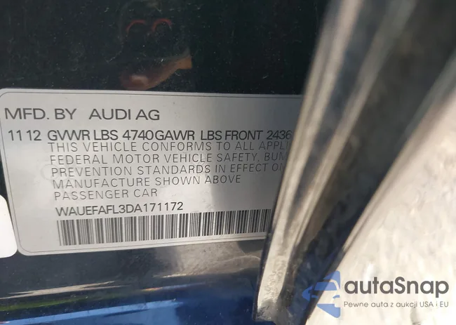 WAUEFAFL3DA171172: 40055585