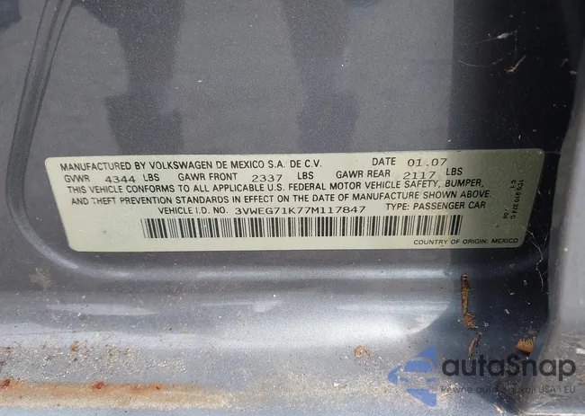 3VWEG71K77M117847: 40055893