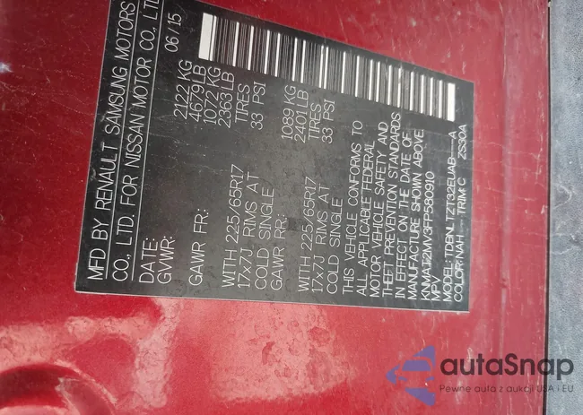 KNMAT2MV3FP580910: 40055897