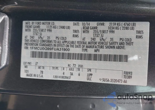 1FMCU0G99FUA31900: 40057024