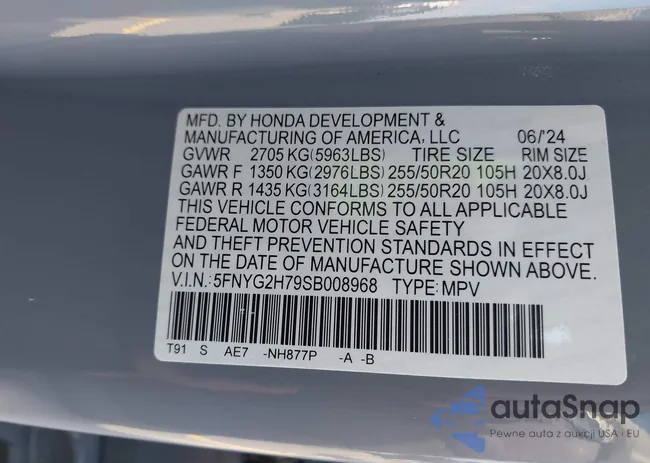 5FNYG2H79SB008968: 40057025