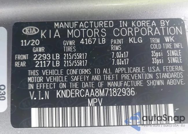 KNDERCAA8M7182936: 40057218