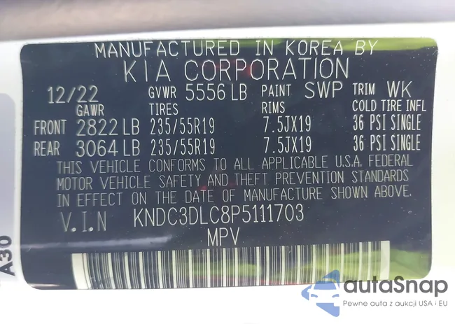 KNDC3DLC8P5111703: 40056580