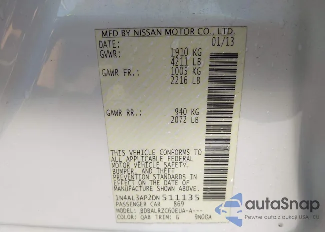 1N4AL3AP2DN511135: 40057745