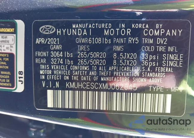 KMUHCESCXMU062645: 40058929