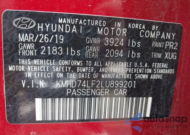 KMHD74LF2LU899201: 40059473