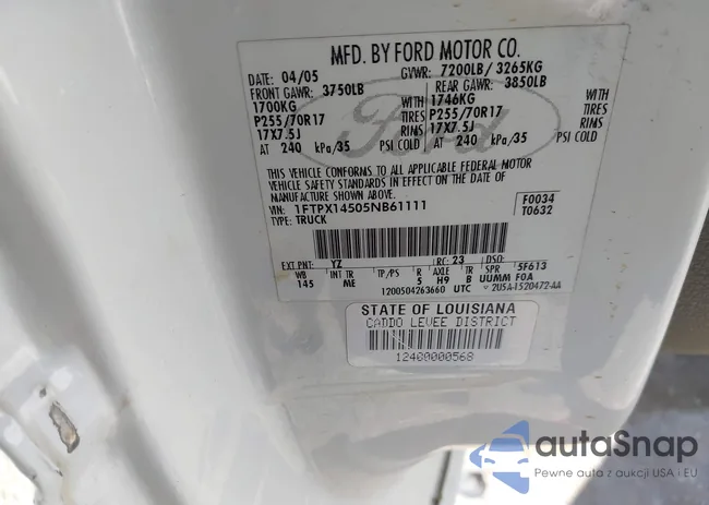 1FTPX14505NB61111: 40059968