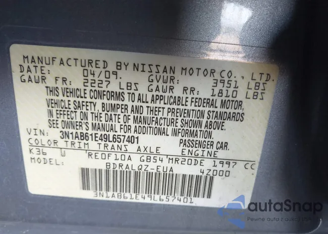 3N1AB61E49L657401: 40059569