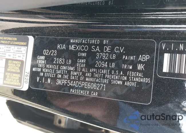 3KPF54AD5PE606271: 40059613