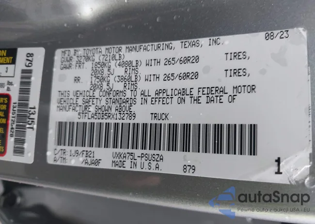 5TFLA5DB5RX132789: 40061514