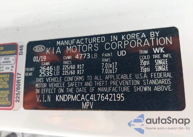 KNDPMCAC4L7642195: 40063689