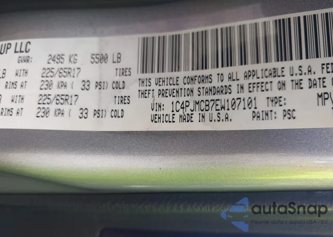 1C4PJMCB7EW107101: 40065503