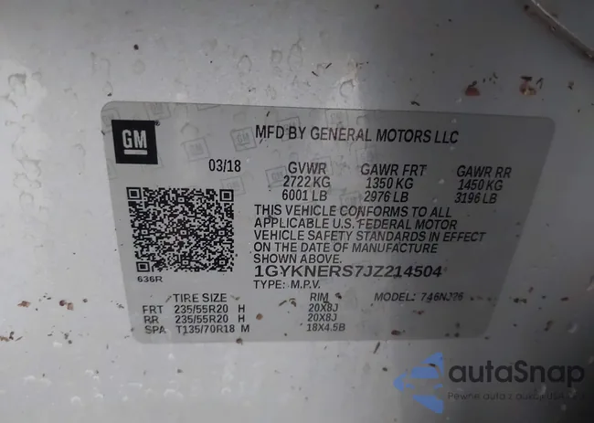 1GYKNERS7JZ214504: 40067507