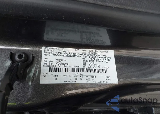 1FADP3F23FL339386: 40073250