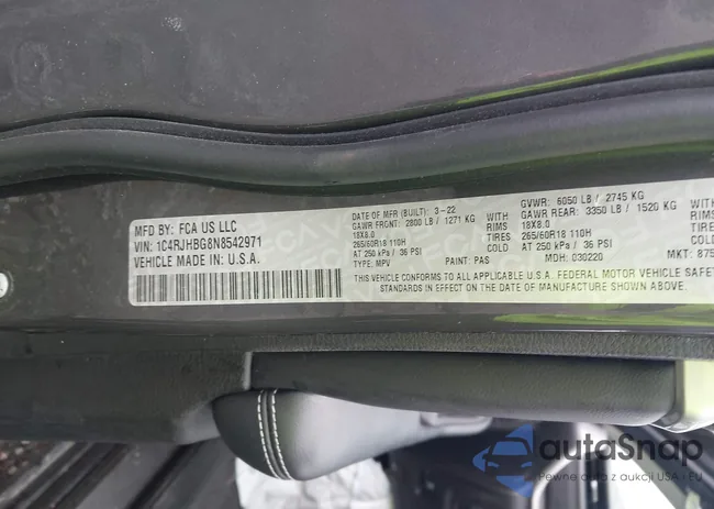 1C4RJHBG8N8542971: 40074278