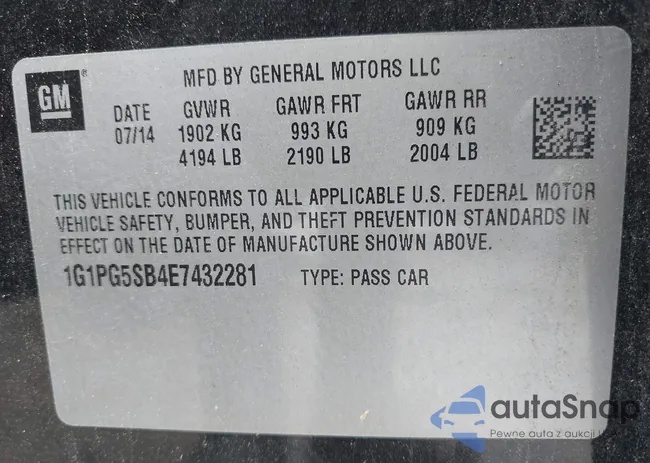 1G1PG5SB4E7432281: 40075160