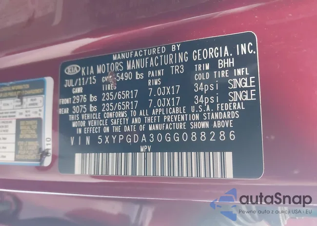 5XYPGDA30GG088286: 40086287