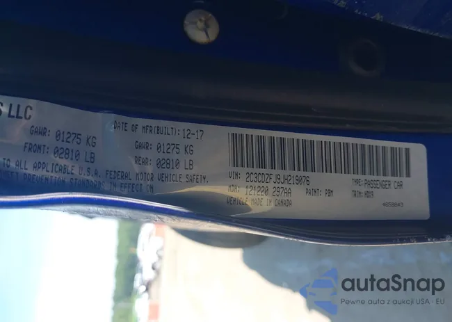 2C3CDZFJ9JH219076: 40089647