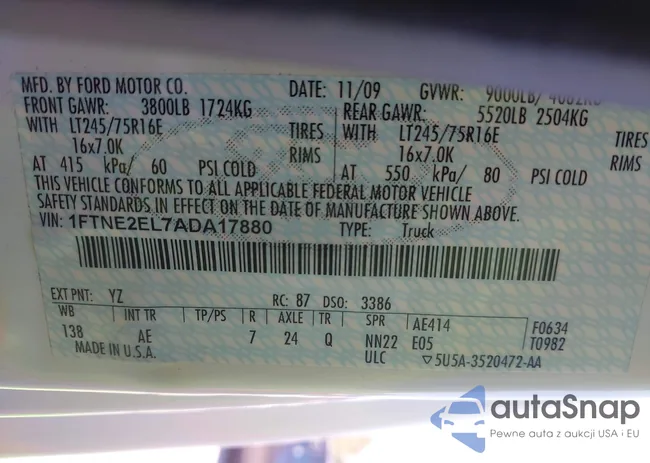 1FTNE2EL7ADA17880: 40090355