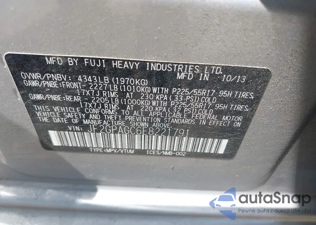 JF2GPAGC6E8221791: 40092833