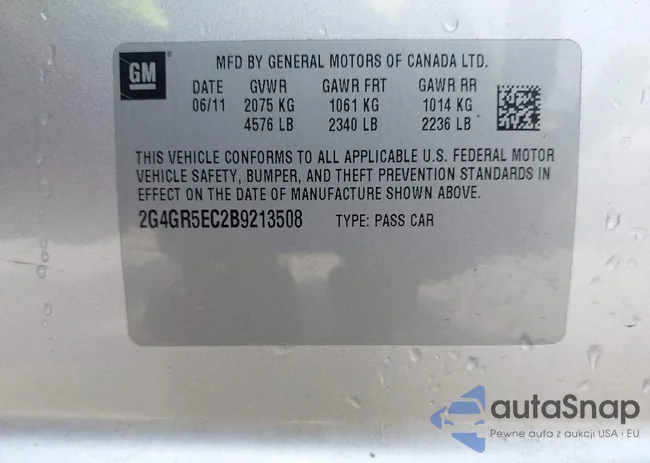 2G4GR5EC2B9213508: 40093900