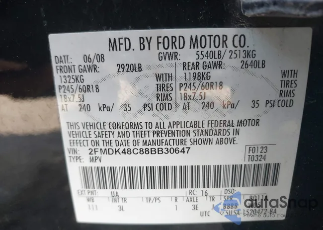 2FMDK48C88BB30647: 40094783