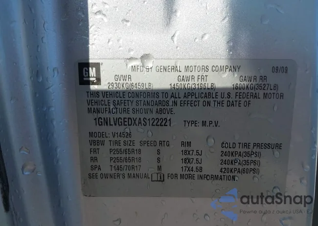 1GNLVGEDXAS122221: 40097163