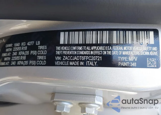 ZACCJADT6FPC20721: 40100994