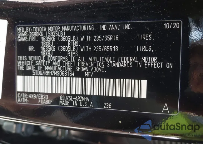 5TDGZRBH7MS068164: 40106600