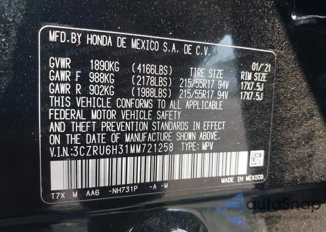 3CZRU6H31MM721258: 40109967