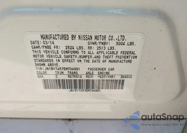 JN1BV7AR7EM704991: 40110947