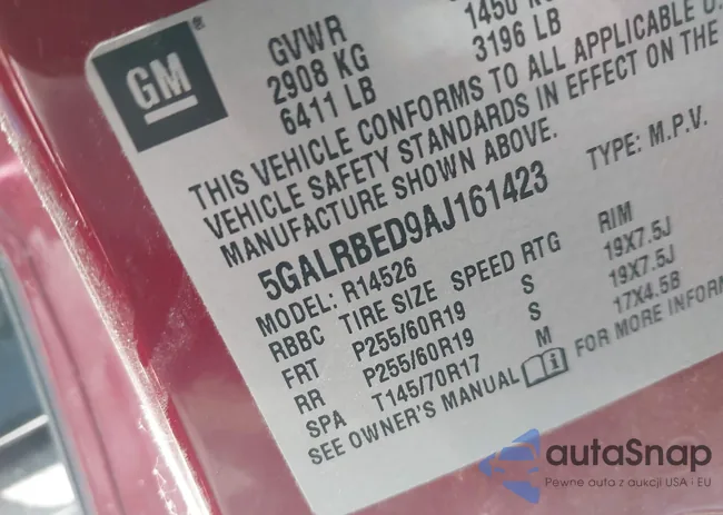 5GALRBED9AJ161423: 40113309