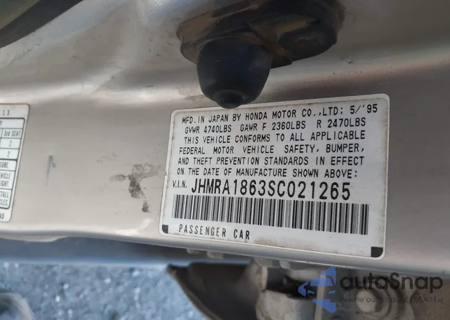 JHMRA1863SC021265: 40112707