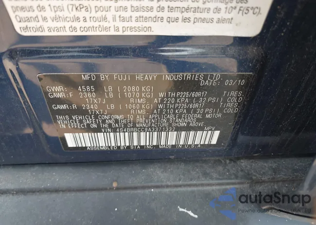 4S4BRBCC9A3371332: 40115844