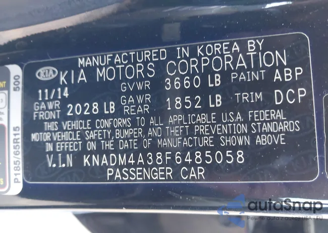 KNADM4A38F6485058: 40126857