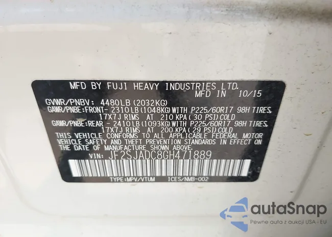 JF2SJADC8GH471889: 40129626