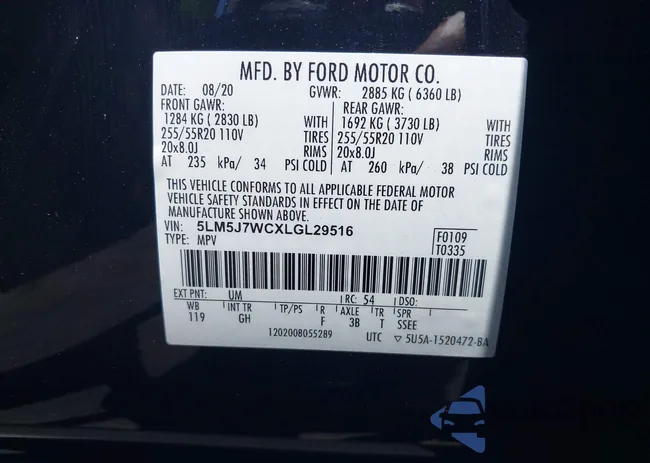 5LM5J7WCXLGL29516: 40132018