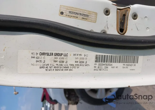 1B3CB3HA7BD255201: 40134047