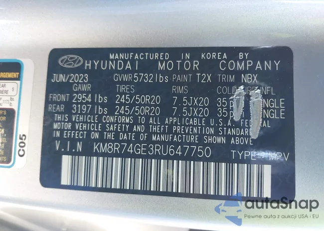 KM8R74GE3RU647750: 40135347