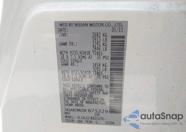 5N1AR2MN2DC675229: 40139835