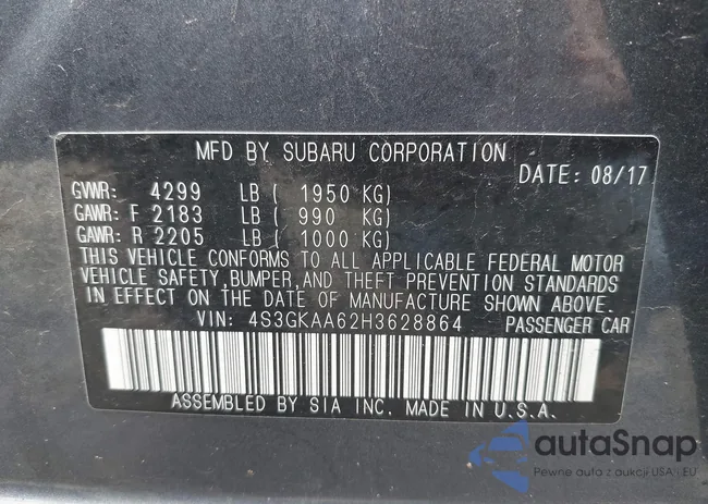 4S3GKAA62H3628864: 40140857