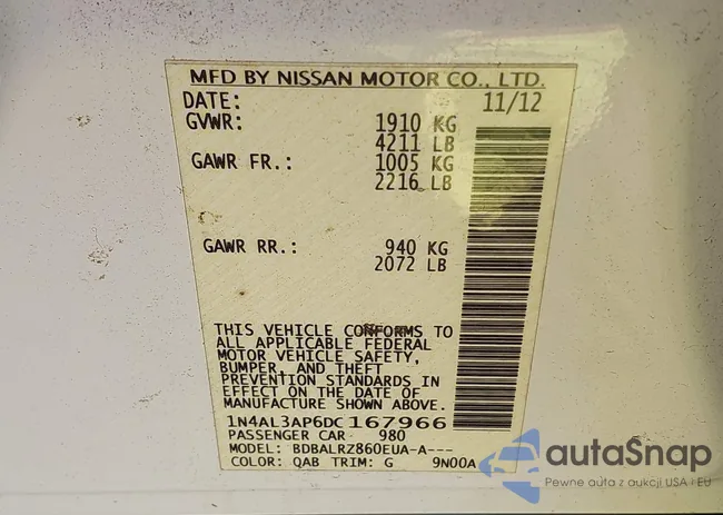 1N4AL3AP6DC167966: 40144812