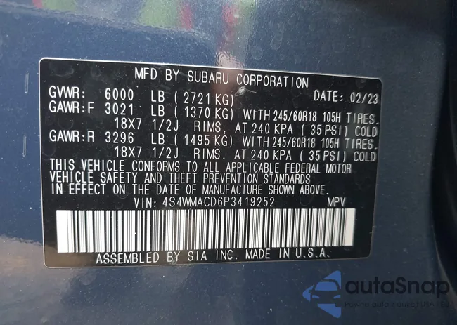 4S4WMACD6P3419252: 40145883