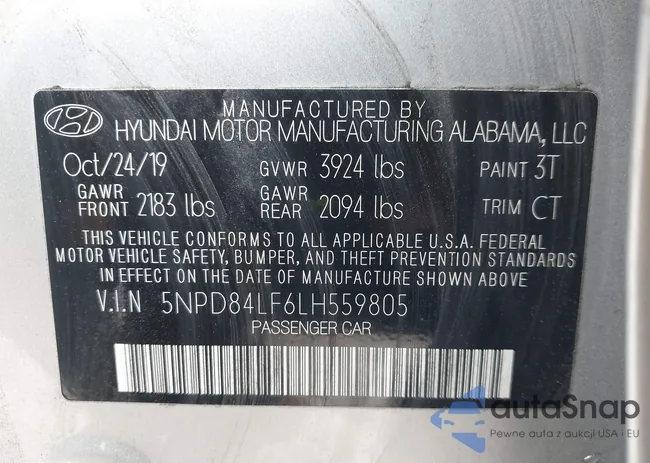 5NPD84LF6LH559805: 40147666