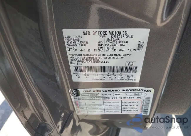 1FTFW1CF3EKE30793: 40148954