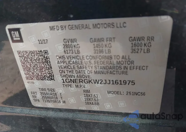 1GNERGKW2JJ161975: 40150023